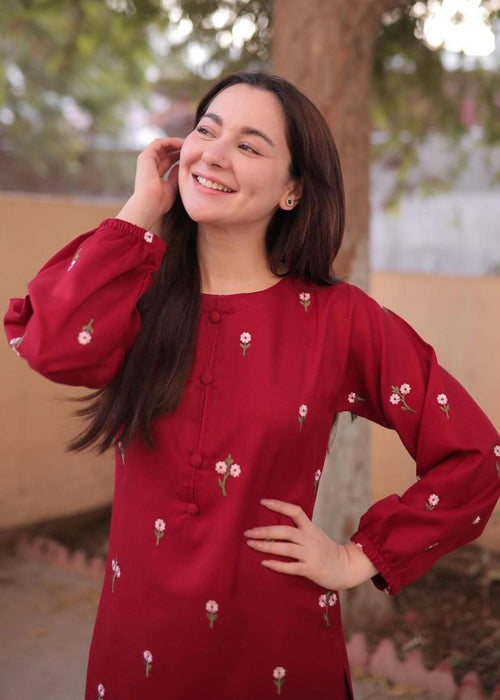 Stitched Petal Embroidery