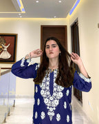 Indian Chikankari Embossed 2Pc