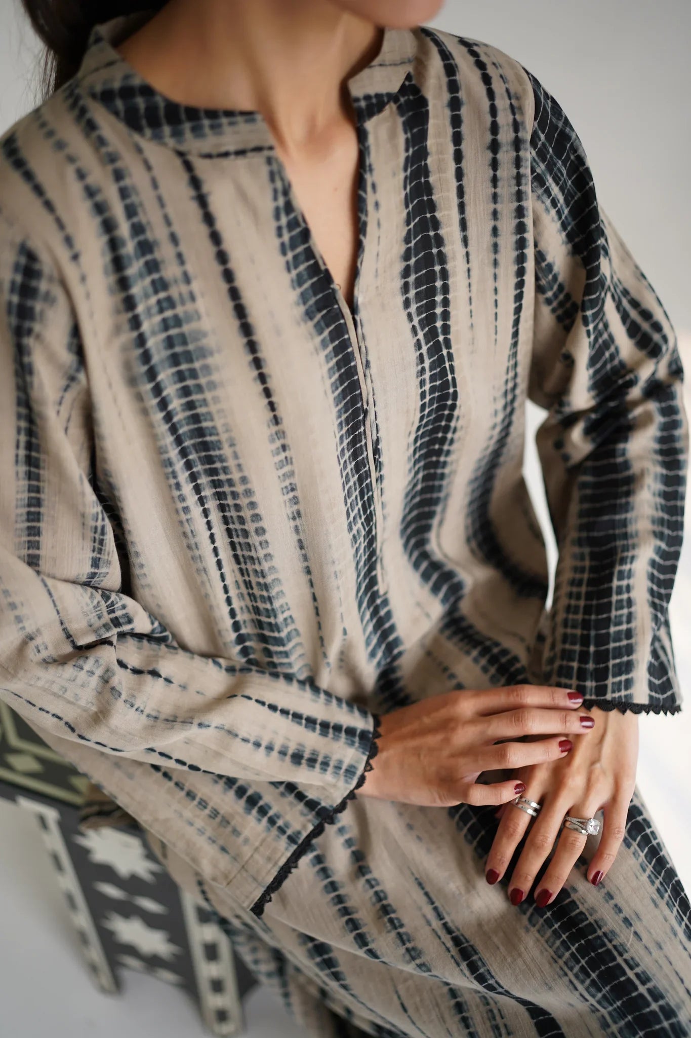 Stripe {farshi shalwar}