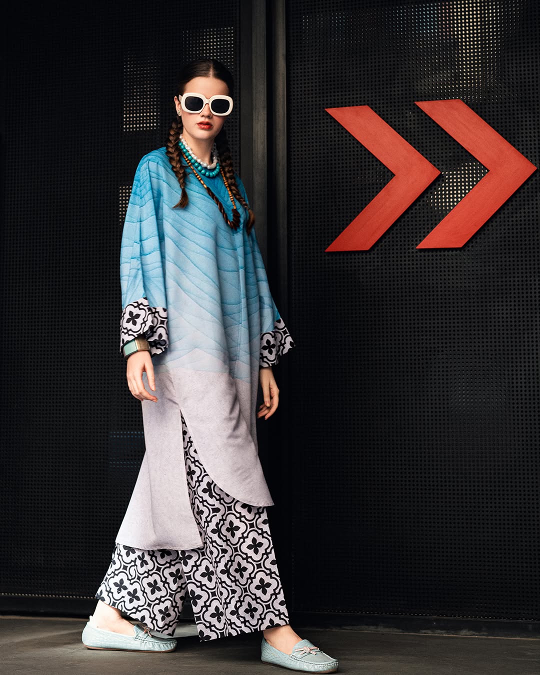 Aqua (Stitched 2 Pcs)