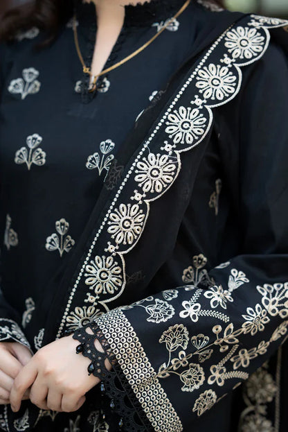Noir Black 3Pcs Embroidery
