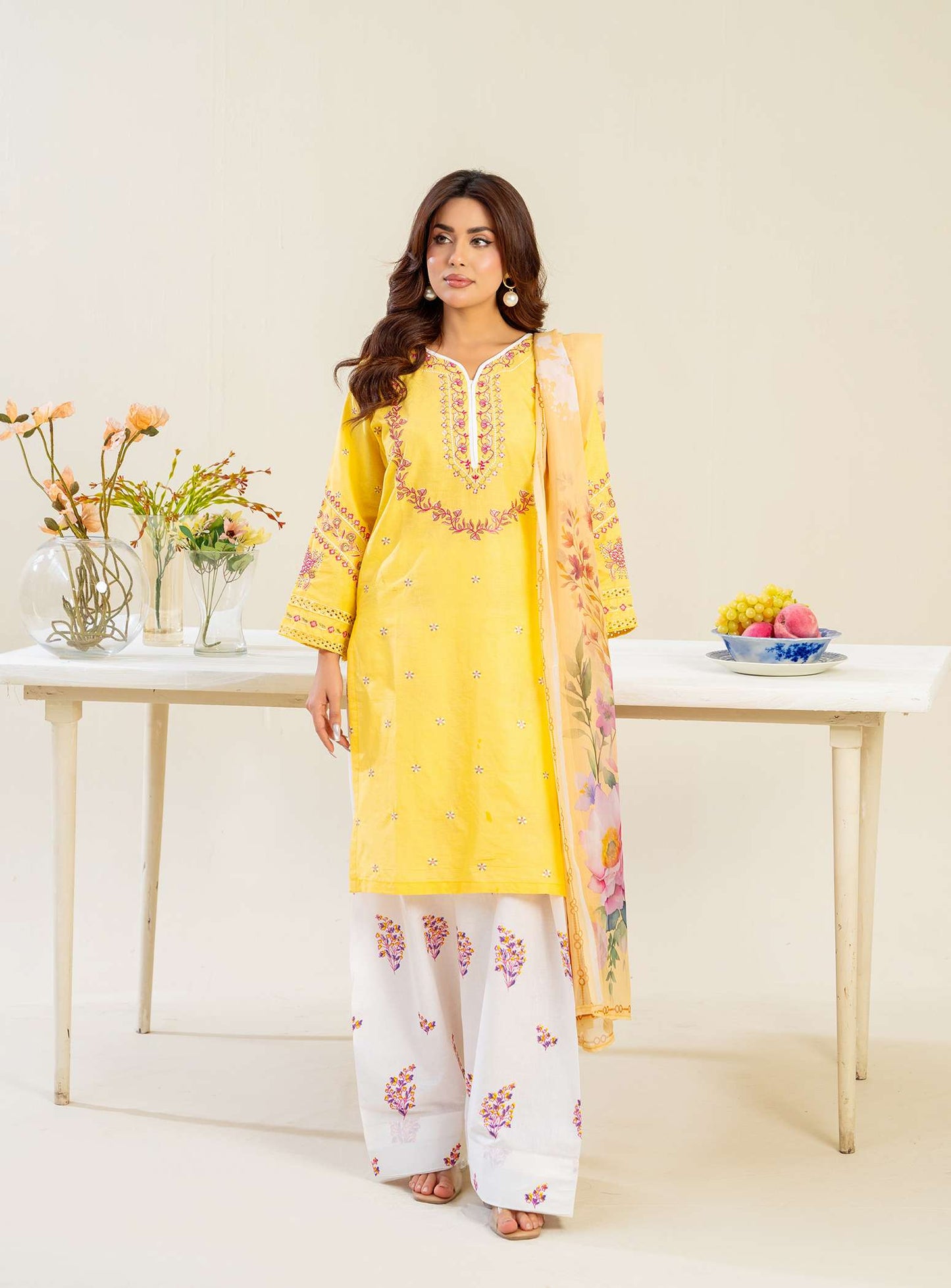 Blossom 3PC Cotton Suit